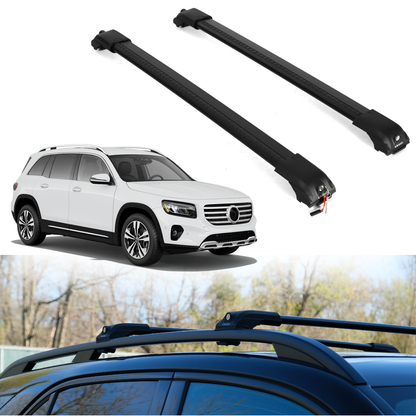 Roof Rack Crossbars for Mercedes-Benz GLB200 2020-2026 - Black