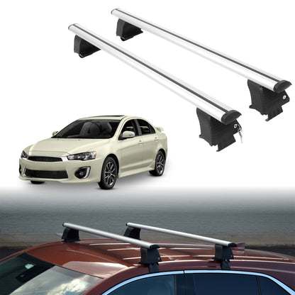 Roof Rack Crossbars for Mitsubishi Lancer 2008-2017 - Silver
