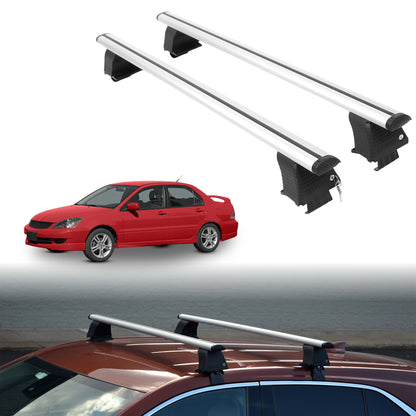 Roof Rack Crossbars for Mitsubishi Lancer 2002-2007 - Silver