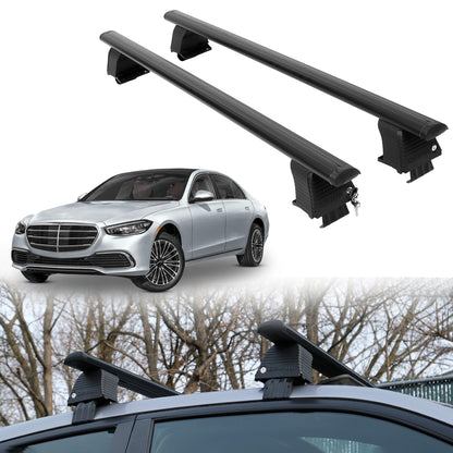 Roof Rack Crossbars for Mercedes-Benz S-Class 2021-2026 - Black