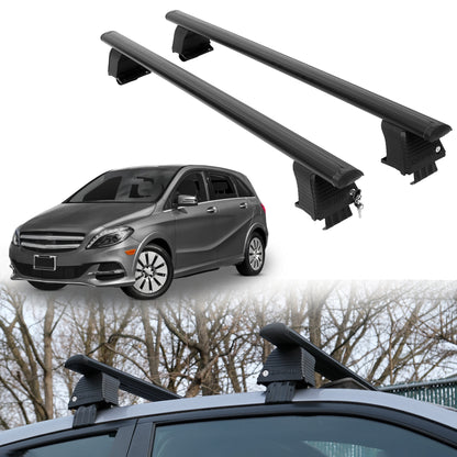 Roof Rack Bars for Mercedes-Benz B-Class Electric Drive 2014-2015 - Black