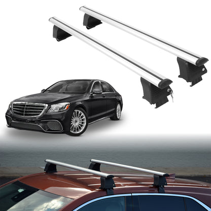Roof Rack Crossbars for Mercedes-Benz AMG S 65 2017-2020 - Silver