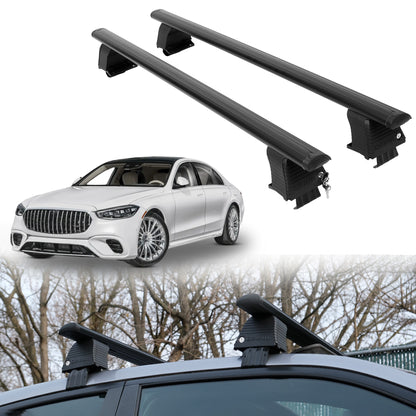 Roof Rack Crossbars for Mercedes-Benz AMG S 63 E 2024-2026 - Black