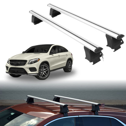Roof Rack Crossbars for Mercedes-Benz AMG GLE 43 2017-2019 - Silver