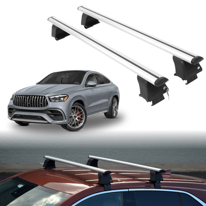Roof Rack Crossbars for Mercedes-Benz AMG GLE 63 2021-2026 - Silver