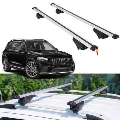 Roof Rack Crossbars for Mercedes-Benz AMG GLB 35 2021-2026 - Silver