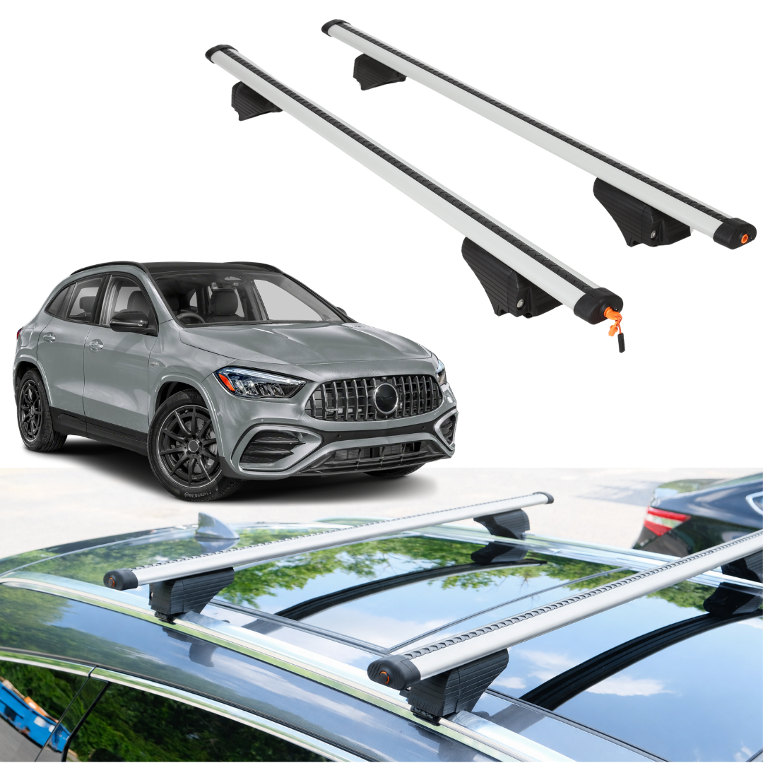Roof Rack Crossbars for Mercedes-Benz AMG GLA 35 2021-2026 - Silver