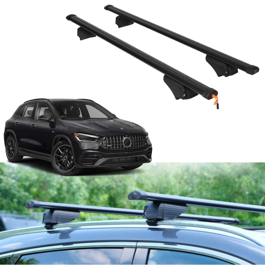 Roof Rack Crossbars for Mercedes-Benz AMG GLA 45 2021-2023 - Black