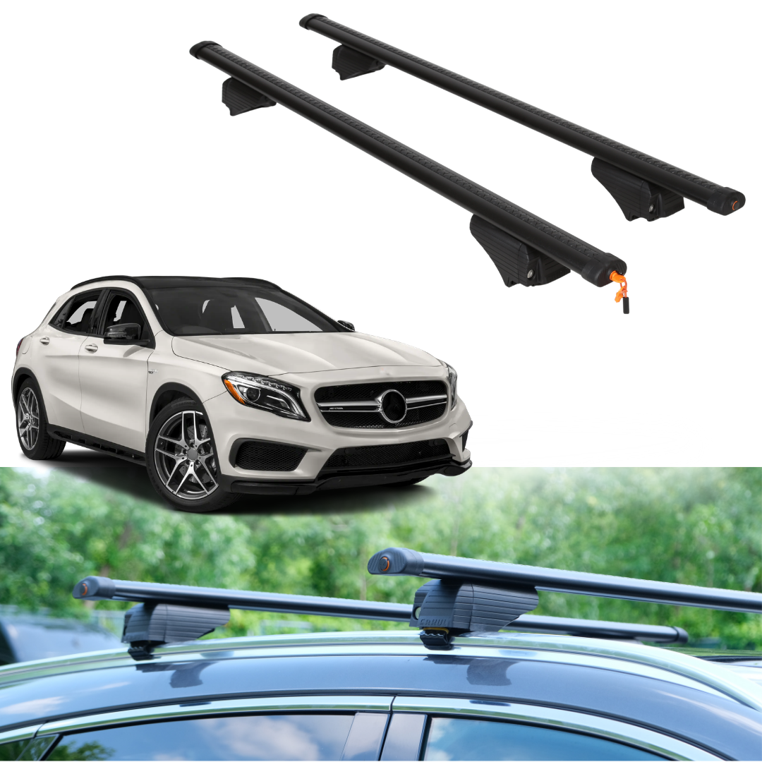 Roof Rack Crossbars for Mercedes-Benz AMG GLA 2016 - Black