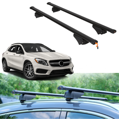 Roof Rack Crossbars for Mercedes-Benz AMG GLA 2016 - Black