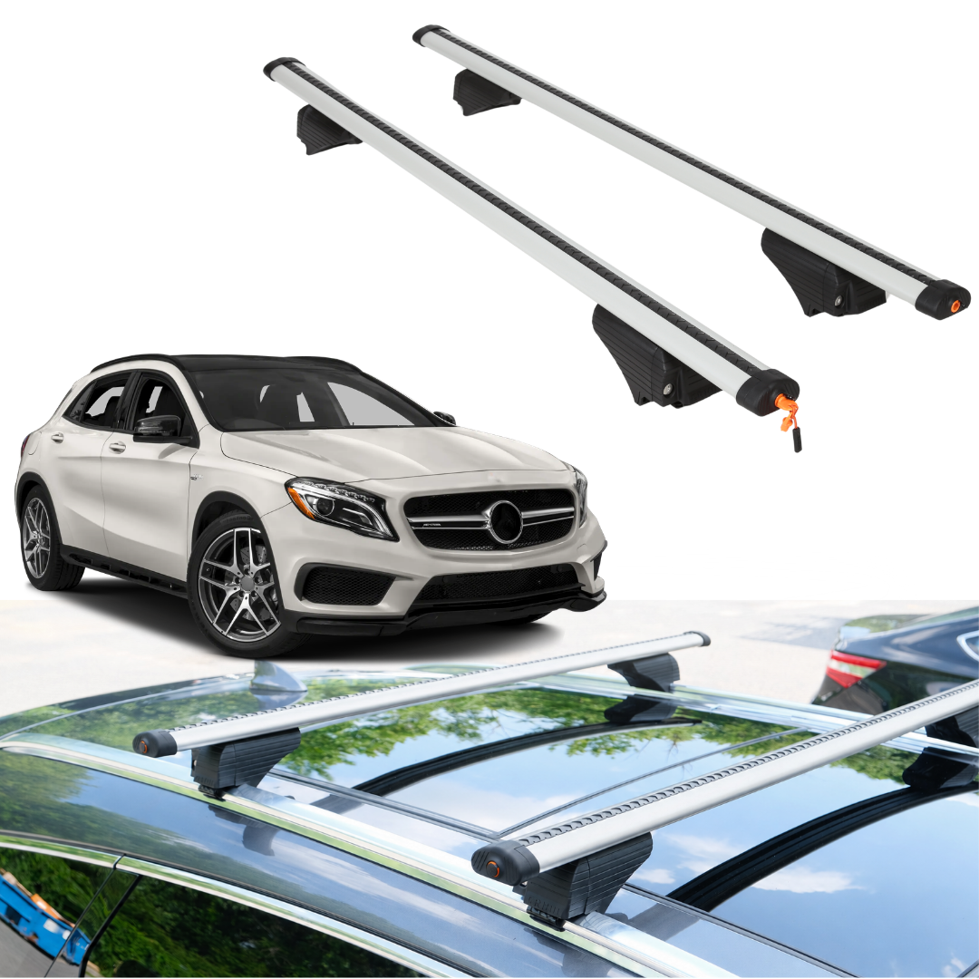 Roof Rack Crossbars for Mercedes-Benz AMG GLA 2016 - Silver