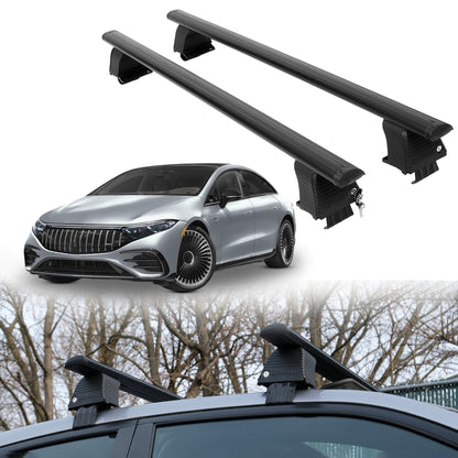 Roof Rack Crossbars for Mercedes-Benz AMG EQS 2022-2025 - Black