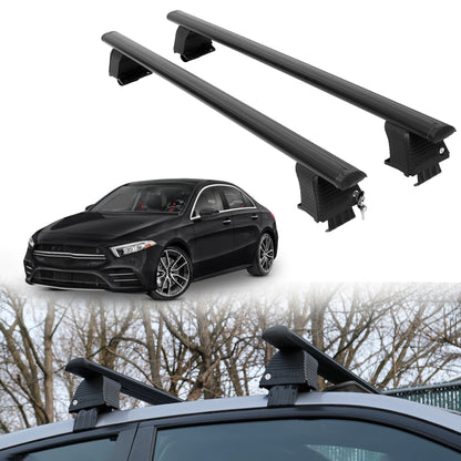 Roof Rack Crossbars for Mercedes-Benz AMG A 35 2020-2021 - Black