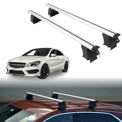 Roof Rack Crossbars for Mercedes-Benz AMG CLA 2016 - Silver