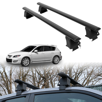 Roof Rack Crossbars for Mazda MazdaSpeed4 2007-2009 - Black