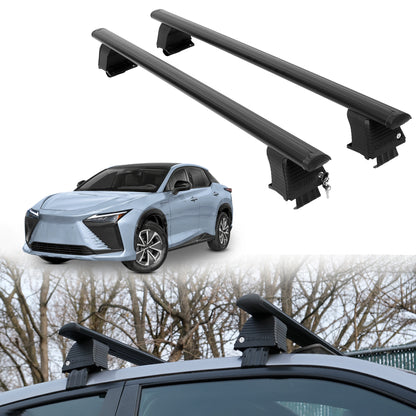 Roof Rack Crossbars for Lexus RZ 300e 2024-2026 Fits Naked Roof - Black