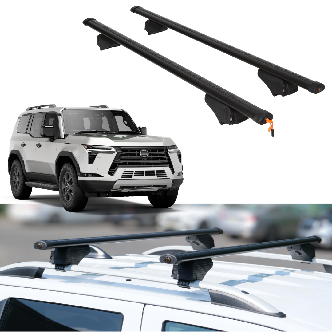 Roof Rack Crossbars for Lexus GX 550 2024-2026 Fits Raised Rails - Black