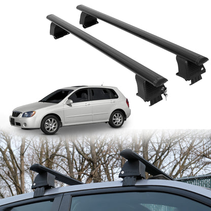 Roof Rack Crossbars for Kia Spectra5 2005-2009 Fits Naked Roof - Black