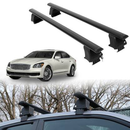 Roof Rack Crossbars for Kia K900 2019-2020 Fits Naked Roof - Black
