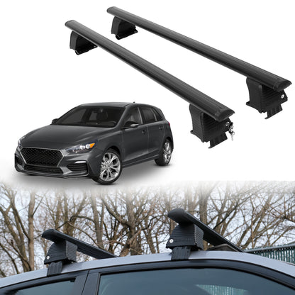 Roof Rack Crossbars for Hyundai Elantra GT 2018-2020 - Black