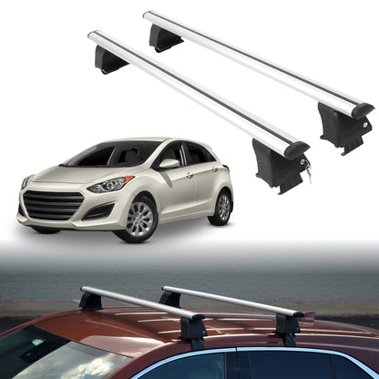 Roof Rack Crossbars for Hyundai Elantra GT 2013-2017 - Silver