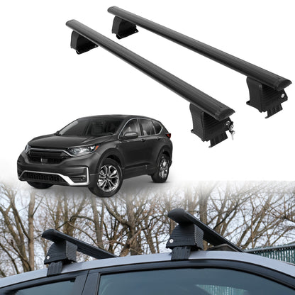 Roof Rack Crossbars for Honda CR-V 2017-2022 Fits Naked Roof - Black