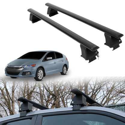 Roof Rack Crossbars for Honda Insight 2010-2014 Fits Naked Roof - Black