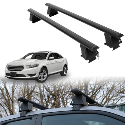 Roof Rack Crossbars for Ford Taurus 2010-2019 Fits Naked Roof - Black