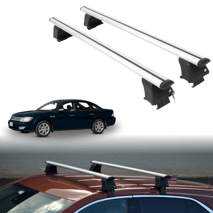 Roof Rack Crossbars for Ford Taurus 2000-2009 Fits Naked Roof - Silver