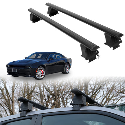 Roof Rack Crossbars for Dodge Charger 2026 Fits Naked Roof - Black