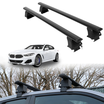 Roof Rack Crossbars for BMW Alpina B8 Gran Coupe 2022-2025 - Black