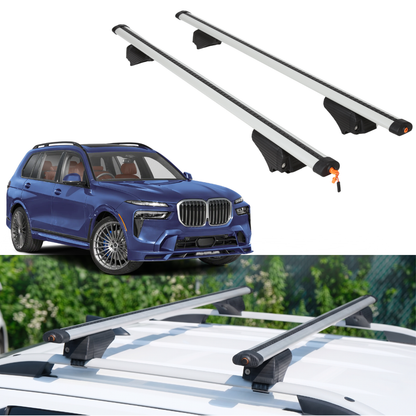 Roof Rack Crossbars for BMW Alpina XB7 2021-2026 - Silver
