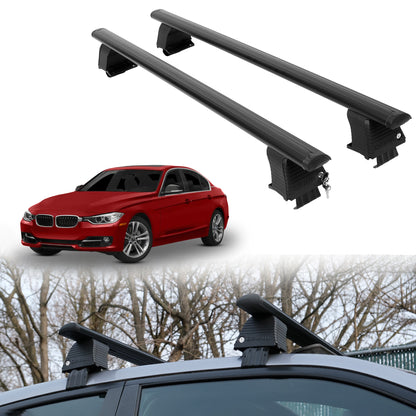 Roof Rack Crossbars for BMW ActiveHybrid 3 2013-2015 - Black