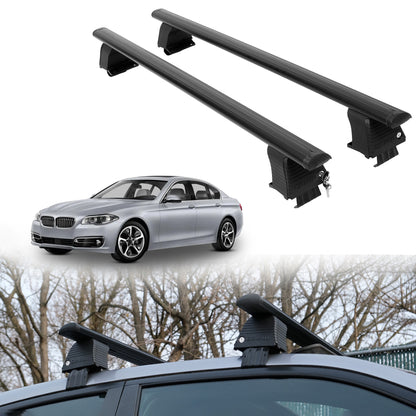 Roof Rack Crossbars for BMW ActiveHybrid 5 2012-2016 - Black