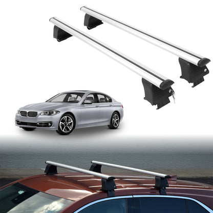 Roof Rack Crossbars for BMW ActiveHybrid 5 2012-2016 - Silver