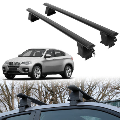 Roof Rack Crossbars for BMW ActiveHybrid X6 2010-2012 - Black