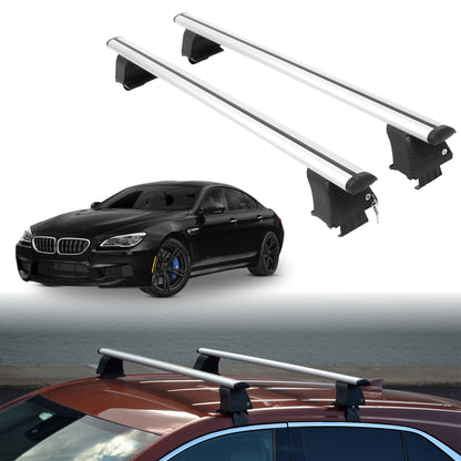 Roof Rack Crossbars for BMW M6 Gran Coupe 2014-2019 - Silver