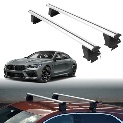 Roof Rack Crossbars for BMW M8 Gran Coupe 2020-2025 - Silver
