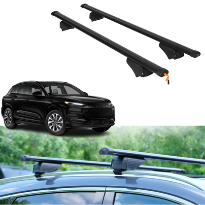 Roof Rack Crossbars for Audi SQ6 Sportback e-tron 2025-2027 - Black