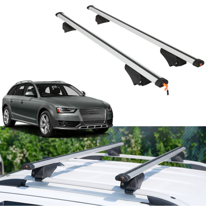 Roof Rack Crossbars for Audi allroad 2013-2016 Fits Raised Rails - Silver