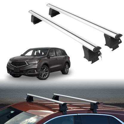 Roof Rack Crossbars for Acura MDX 2014-2020 Fits Naked Roof - Silver