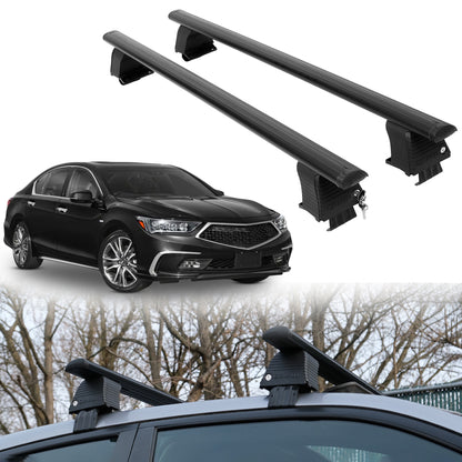 Roof Rack Crossbars for Acura RLX / RLX Sport Hybrid 2014-2020 - Black