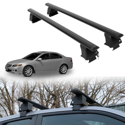 Roof Rack Crossbars for Acura TSX 2004-2008 Fits Naked Roof - Black