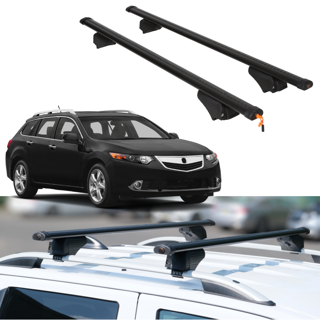 Roof Rack Crossbars for Acura TSX Sport Wagon 2011-2014 - Black