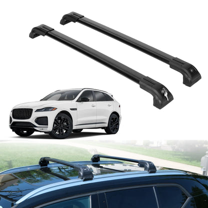 220 lbs Roof Rack Crossbars for Jaguar F-Pace 2017-2026 - Black