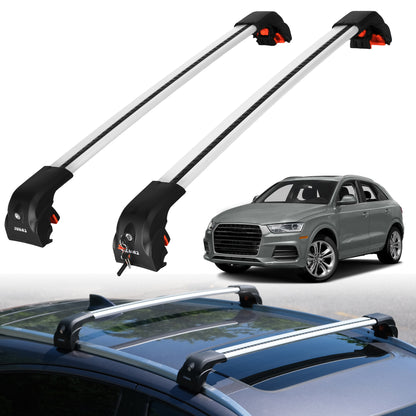 220 lbs Roof Rack Crossbars for Audi Q3 2015-2018 - Silver