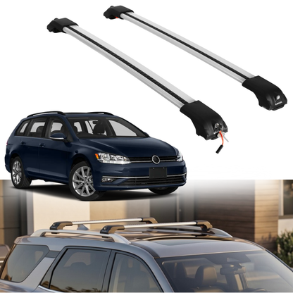 ERKUL Roof Rack Crossbars For VOLKSWAGEN GOLF SPORTWAGEN 2015-2019