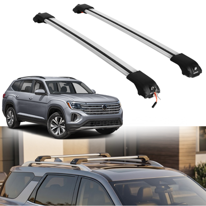 Roof Rack Crossbars for Volkswagen Atlas 2018-2026 - Silver