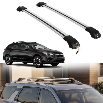 Roof Rack Crossbars for Subaru Crosstrek 2018-2023 - Silver