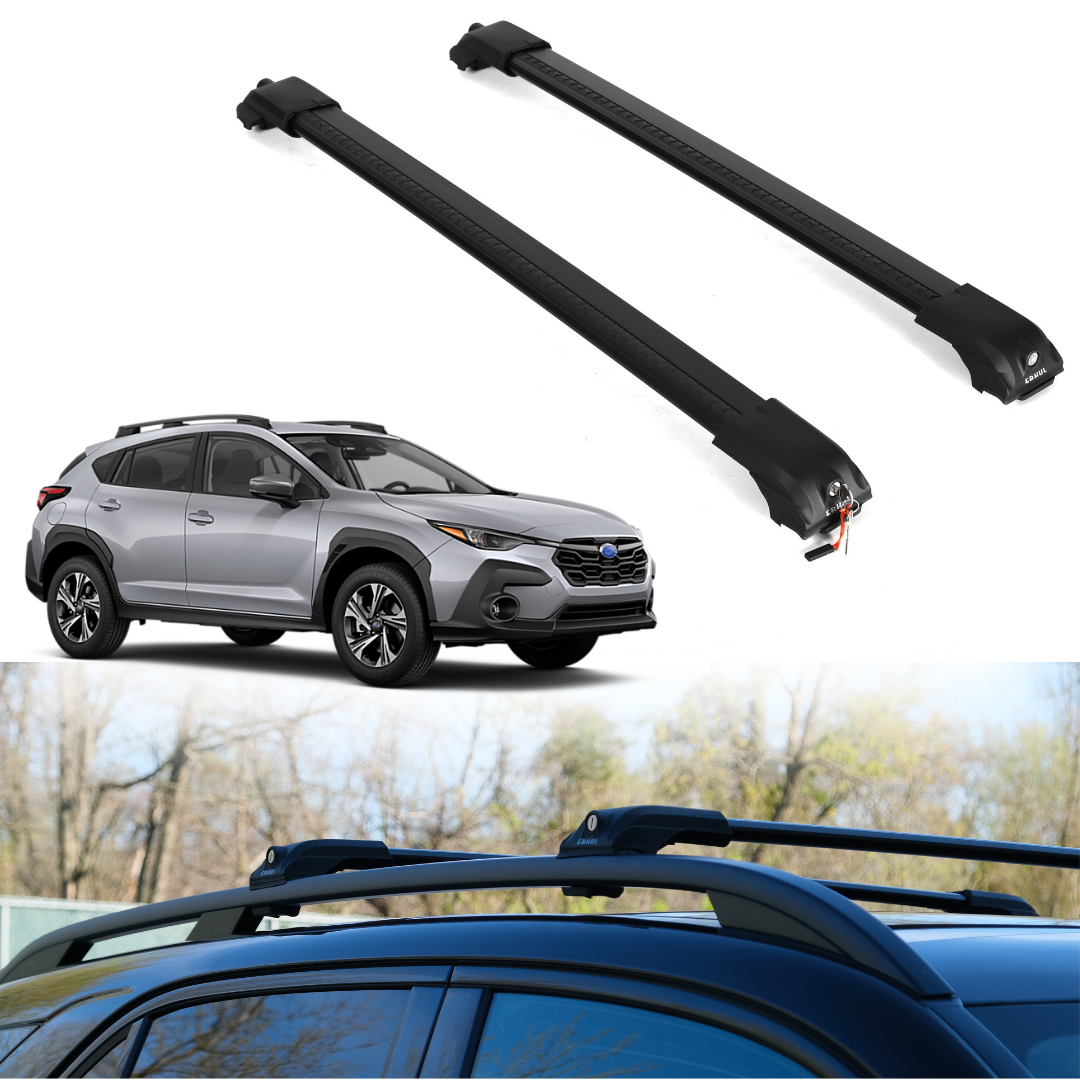 Roof Rack Crossbars for Subaru XV Crosstrek 2013-2026 - Black